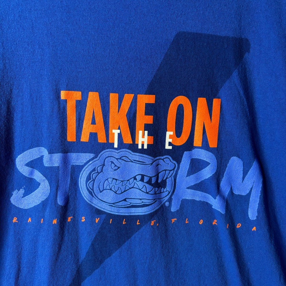 Florida Gators Take On The Storm Nissan Sunshine Showdown Blue T-Shirt XL - Picture 4 of 7
